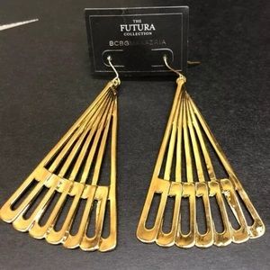 BCBG MAXAZRIA The FUTURA Collection Gold Earrings